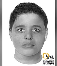 A new digitally enhanced photo of the boy found Friday morning by a hiker was released on Sunday by the Las Vegas Metro Police Department.
Mandatory Credit: Las Vegas Metro Police Department