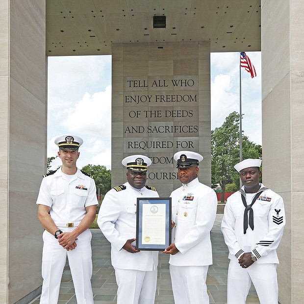 Recognizing a naval pioneer/The late Adm. Samuel L. Gravely Jr., a Richmond native who was the first African-American to reach the rank of admiral and the first African-American to command a U.S. Navy fleet, was remembered and honored Wednesday during a ceremony at the Virginia War Memorial commemorating the 50th anniversary of his promotion to the rank of admiral.