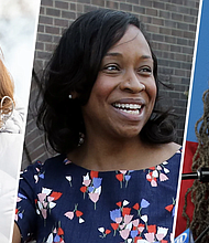 (L-R) Kathy Barnette, Andrea Campbell and Maya Wiley
Are all expected to run in the 2022 midterms.AP / Getty file