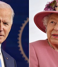 President Joe Biden and "Jill from Philly" will meet the queen this Sunday.
Mandatory Credit:	Getty