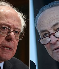 Majority Leader Chuck Schumer will meet with key members of the Senate Budget Committee including Chairman Bernie Sanders, to begin discussions about how to effectively write and pass a budget that can pass a diverse swath of the caucus in committee.
Mandatory Credit:	Getty Images