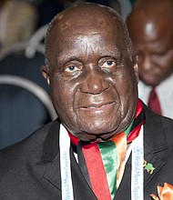 Former Zambian President Kenneth Kaunda is seen here at the 19th International AIDS Conference, in Washington DC.
Mandatory Credit: Patsy Lynch/Shutterstock