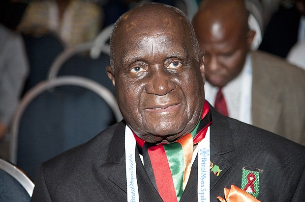 Former Zambian President Kenneth Kaunda is seen here at the 19th International AIDS Conference, in Washington DC.
Mandatory Credit:	Patsy Lynch/Shutterstock