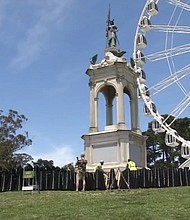 This Juneteenth monument honoring the first 350 Africans sold into slavery will stand in Golden Gate Park.
Mandatory Credit:	KGO