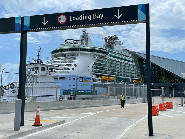 A trial cruise scheduled to sail from Miami on June 20 puts the cruise industry one step closer to resuming operations out of US ports, 15 months after the Covid-19 pandemic brought cruises to a halt in the United States.
Mandatory Credit:	Sara Weisfeldt/CNN
