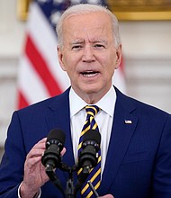 President Joe Biden ramped up his push to move his legislative agenda forward in private meetings on June 21 with two key Democratic lawmakers.
Mandatory Credit: Evan Vucci/AP