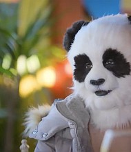 Dating is hard. But at least it doesn't require you to woo your beloved while dressed as a dolphin and they're in full makeup, wearing a scarecrow outfit.
Mandatory Credit:	Netflix