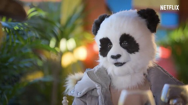 Dating is hard. But at least it doesn't require you to woo your beloved while dressed as a dolphin and they're in full makeup, wearing a scarecrow outfit.
Mandatory Credit:	Netflix