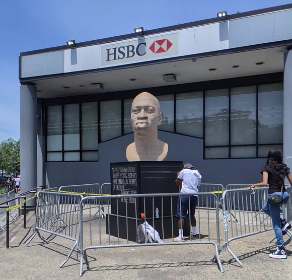 Floyd statues defaced on the eve of Chauvin sentencing New York