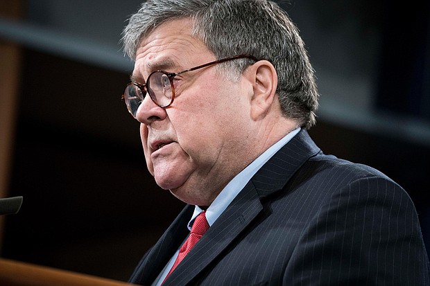 Former Attorney General William Barr details break with Trump on election fraud claims in new book.
Mandatory Credit:	Sarah Silbiger/Getty Images