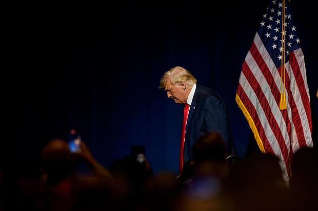 Donald Trump on Saturday will kick off his revenge tour against Republicans who defied him in the aftermath of the 2020 election and January 6 insurrection, hoping to convince his supporters to fire Ohio Rep. Anthony Gonzalez.
Mandatory Credit:	Melissa Sue Gerrits/Getty Images