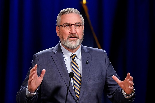 Jobless workers filed a lawsuit earlier this month challenging Republican Gov. Eric Holcomb's order to cease the payments.
Mandatory Credit:	Darron Cummings/AP