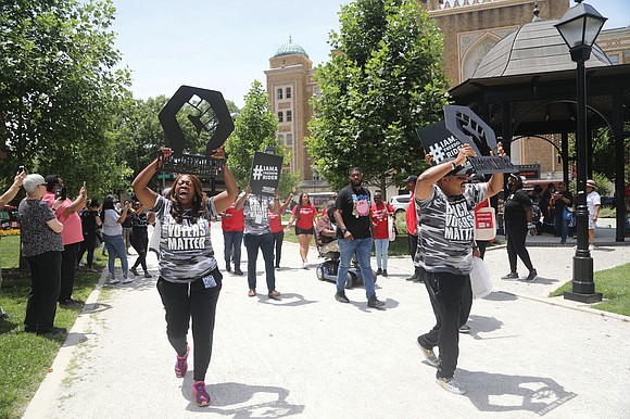 Black Voters Matter brought its “Freedom Ride for Voting Rights” bus caravan to Monroe Park last week, continuing the civil ...