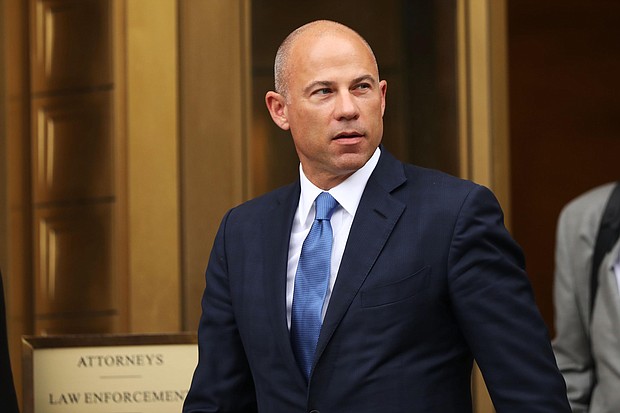 A federal judge sentenced celebrity lawyer turned criminal defendant Michael Avenatti, pictured here on July 23, 2019, in New York City, to 30 months in prison for attempting to extort millions of dollars from Nike.
Mandatory Credit:	Spencer Platt/Getty Images