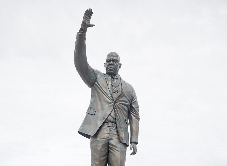 Statue of John Lewis goes up in Atlanta area park Our Weekly Black