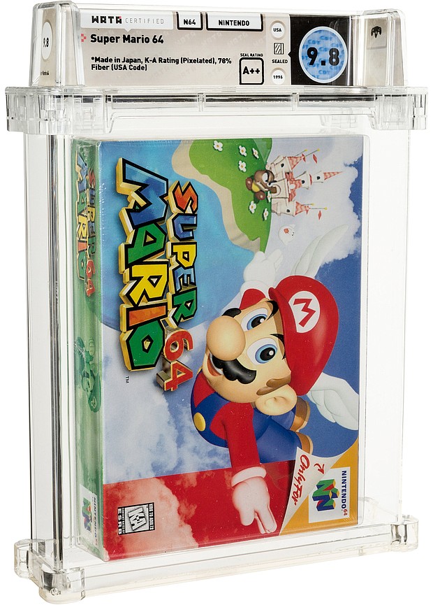 "Super Mario 64" was released in 1996.
Mandatory Credit:	Courtesy Heritage Auctions