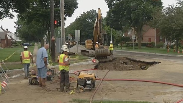 A local community is frustrated after residents said two water mains broke and more than a dozen in the area over the past year.
Mandatory Credit:	WNEM