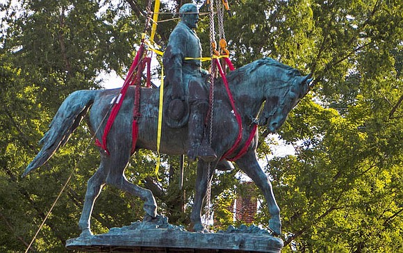 Cheers erupted last Saturday as a Confederate statue that towered for nearly a century over downtown Charlottesville was carted away ...