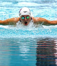 Becca Meyers won three gold medals and a silver at the 2016 Paralympics in Rio de Janeiro, but the swimmer, who's deaf and blind, said being there without someone to help navigate took its toll.
Mandatory Credit:	Stacy Revere/Getty Images