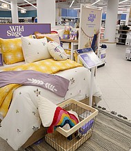 The new bedding section is seen at the store with Bed Bath & Beyond's private label Wild Sage brand. An executive described the old bedding area as "dark and gloomy."
Mandatory Credit:	Rob Tannenbaum/Bed Bath & Beyond