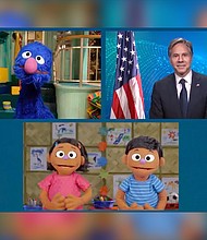 Secretary of State Antony Blinken made his way back to where the air is sweet, reprising an appearance on Sesame Street.
Mandatory Credit:	Sesame Street