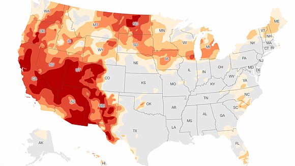 An unprecedented, multi-year drought continues to worsen in the West amid a period of record heat and dryness, which scientists …