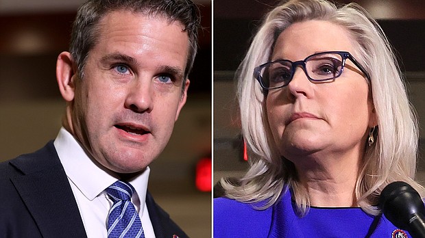 After Rep. Adam Kinzinger of Illinois joined Rep. Liz Cheney of Wyoming in becoming the lone Republicans to serve on the select committee, the GOP started to ramp up its attacks on the duo.
Mandatory Credit:	Getty Images