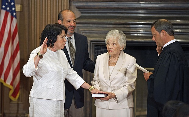 Celina Baez Sotomayor, the mother of Supreme Court Justice Sonia Sotomayor, died on July 25 at 94 of complications from cancer, according to a family friend.
Mandatory Credit:	Paul J. Richards/AFP/Getty Images
