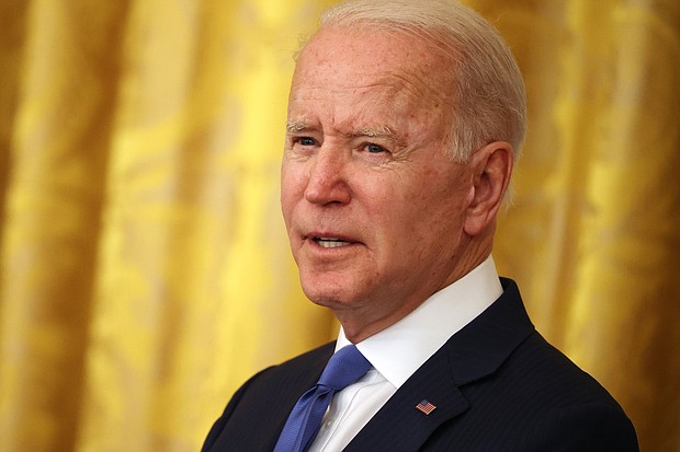Biden will make his first formal remarks to staff at the Office of the Director of National Intelligence on July 27, an address that comes at a moment of quiet but profound change for a workforce that was buffeted by the fierce political winds of the Trump era.
Mandatory Credit:	Chip Somodevilla/Getty Images