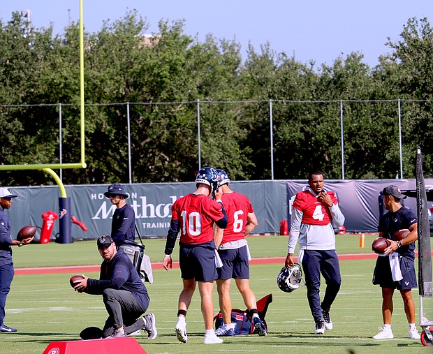 Deshaun Watson attends first day of Texans training camp