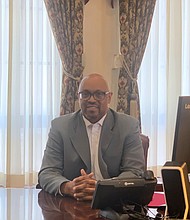 Mayor Thaddeus Jones took May of 2021, becoming the first Black to hold office of Mayor in the town of Calumet City, Illinois. Mayor Jones recently released the details of his 2022 budget with a surplus. Before releasing the budget number for the upcoming year, not only is 2021 budget is balanced the town has seen a significant increase. Since taking office, Jones has bought in the village nearly $13 Million in new revenue. Photo by Tia C. Jones