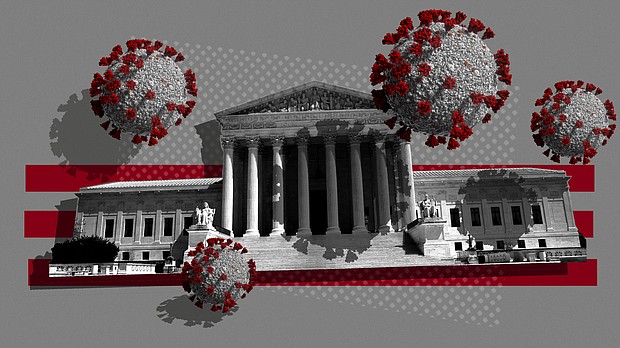 Religious groups eye a whole new round of litigation to challenge Delta variant restrictions and vaccine mandates.
Mandatory Credit:	CNN Illustration/Getty Images