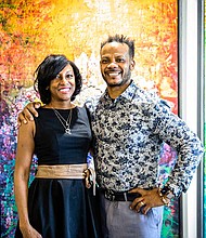 Andre and Frances Guichard are artists and co-owners of Gallery Guichard Bronzeville Artists Lofts, located 436 E. 47th St. Photo provided by Lydia Eady
