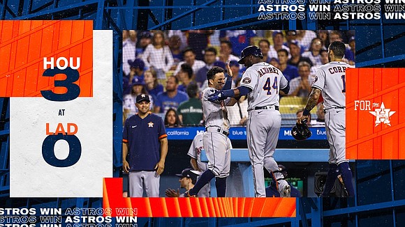 The Astros were able to block out all the distractions including inflatable trash cans, beer cans, and even foul balls …