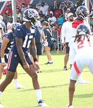 Veteran defensive Bradley Roby takes on rookie wide receiver Nico Collins