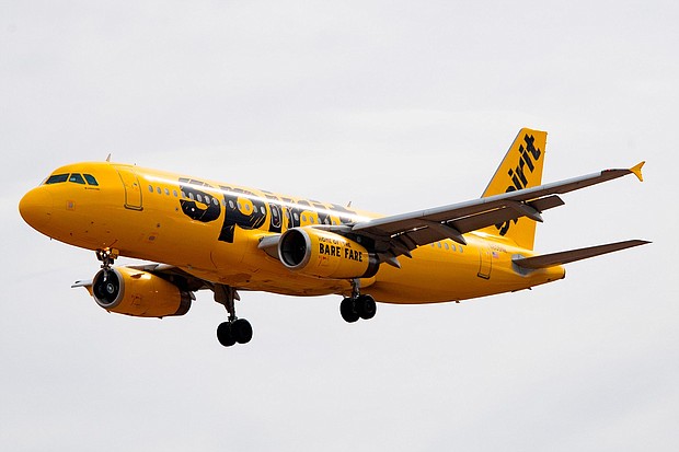 Spirit Airlines -- which has been beset by flight disruptions all week -- canceled almost 300 flights as midday Friday.
Mandatory Credit:	Jim Watson/AFP/AFP/Getty Images