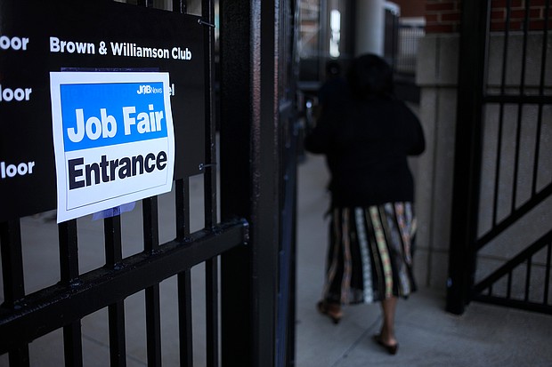 Hiring is rampant across industries, as businesses are still rebuilding the capacity lost during last year's lockdowns. Professional and business services, retail, hotels and restaurants added the most job openings, according to the Bureau of Labor Statistics report released Monday.
Mandatory Credit: Luke Sharrett/Bloomberg via Getty Images