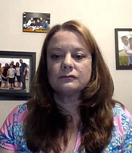 Judi Hayes, told CNN, her son, Will Hayes was supposed to start school but instead he’s staying home because of Florida Gov. Ron DeSantis’ ban on mask mandates in schools, so she has filed a lawsuit against the state of Florida and DeSantis.
Mandatory Credit:	CNN