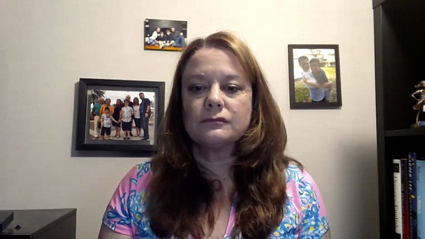 Judi Hayes, told CNN, her son, Will Hayes was supposed to start school but instead he’s staying home because of Florida Gov. Ron DeSantis’ ban on mask mandates in schools, so she has filed a lawsuit against the state of Florida and DeSantis.
Mandatory Credit:	CNN