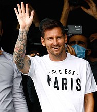 Lionel Messi is on the verge of signing for French club Paris Saint-Germain, bringing his long-term association with FC Barcelona to an end.
Mandatory Credit:	SAMEER AL-DOUMY/AFP/Getty Images