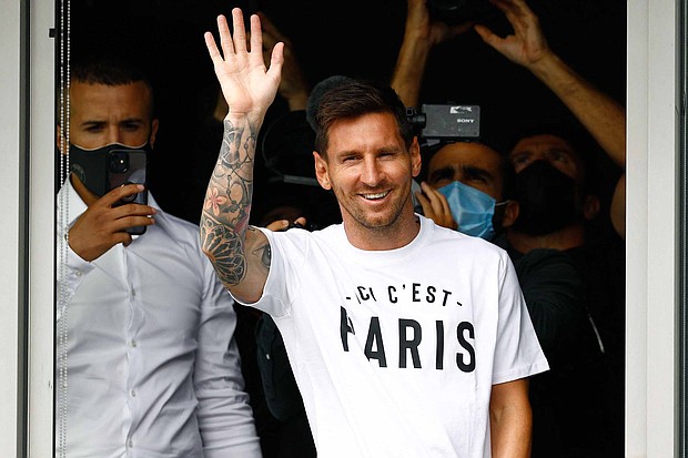 Lionel Messi is on the verge of signing for French club Paris Saint-Germain, bringing his long-term association with FC Barcelona to an end.
Mandatory Credit:	SAMEER AL-DOUMY/AFP/Getty Images