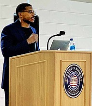 Village of Robbins Mayor Darren E. Bryant hosted a Town Hall Meeting to discuss equity within the Community High School District 218. Photos by Tia Carol Jones