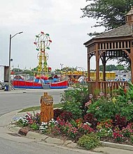The carnival midway at the Illinois State Fairgrounds in Springfield sits ready to welcome visitors when the Fair opens on Thursday, Aug. 12. Capitol News Illinois photo by Peter Hancock