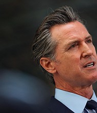 California Gov. Gavin Newsom will announce Aug. 11 that teachers and other school employees must either be vaccinated against Covid-19 or submit to regular testing.
Mandatory Credit:	Justin Sullivan/Getty Images