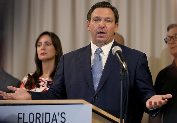 The Biden administration sent hundreds of ventilators to Florida as the state responds to a dramatic new increase in Covid-19 cases and hospitalizations. But Republican Gov. Ron DeSantis claims he's unaware of the shipment.
Mandatory Credit:	Joe Raedle/Getty Images