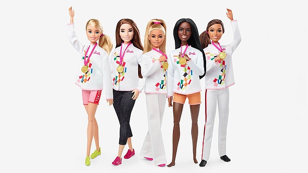 Barbie's collection dedicated to the Tokyo 2020 Olympic Games has come under criticism from social media for its lack of Asian representation.
Mandatory Credit:	Mattel