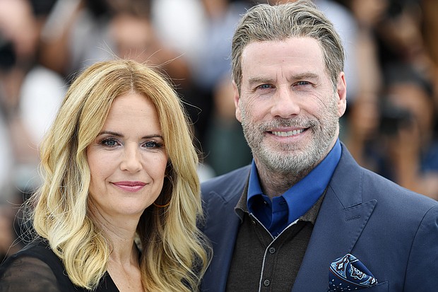 John Travolta shares how he talked to their young son about Kelly Preston's death. Preston and Travolta attend the Cannes Film Festival on May 15, 2018, in Cannes, France.
Mandatory Credit:	Pascal Le Segretain/Getty Images