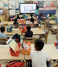All New York City public school employees must vaccinate against Covid-19, without a testing alternative, Mayor Bill de Blasio announced Monday.
Mandatory Credit:	Michael Loccisano/Getty Images