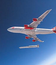 Richard Branson's satellite-launching company, Virgin Orbit, will go public later this year.
Mandatory Credit:	Virgin Orbit/Twitter