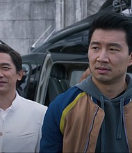 Tony Leung and Simu Liu in "Shang-Chi and the Legend of the Ten Rings."
Mandatory Credit:	Marvel Entertainment
